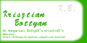 krisztian bottyan business card